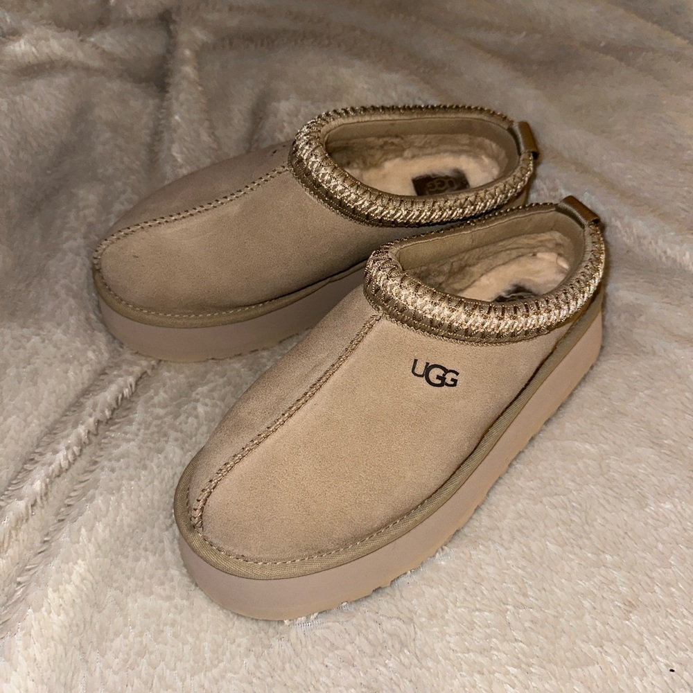 UGG Tazz/Tasman Platform Slippers Mustard Seed